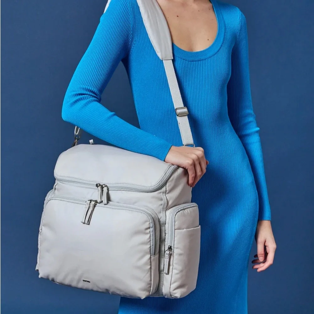 CARAA large baby bag organic cotton in dove - Picture 5 of 14